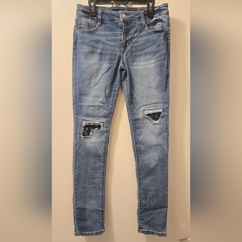 Imperial Star Distressed Blue Denim Jeans